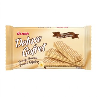 Ülker deluxe gofret  vanilya aromalı gofret