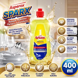 Bulaşık makinesi parlatıcı 400 ml sparx marka