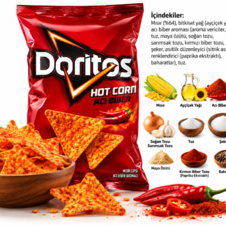 DORİTOS 180 gram acı biberli buyuk boy