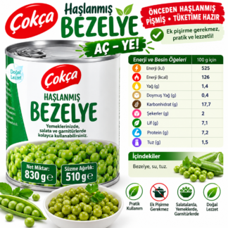 Bezelye aç ye çokça marka 830 gram