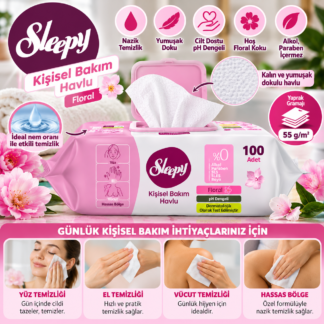 Kişisel bakım 100 lü havlu sleepy marka