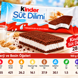 Çikolata kinder süt dilimi 28 gram