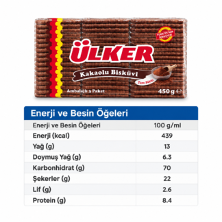 Ülker kakaolu pötibör bisküvi 450 gram