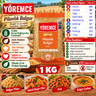 Bulgur yöremce plavlık bulgur 1 kg