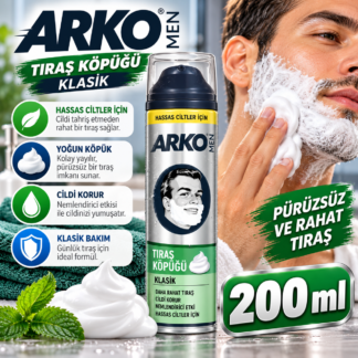 Arko men klasik traş köpüyü 200 ml