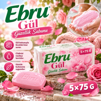 Sabun gül 5 adet tek paket ebru marka