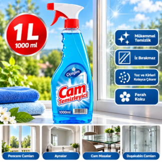 Cam temizleyicisi 1 litre çiçeğim marka