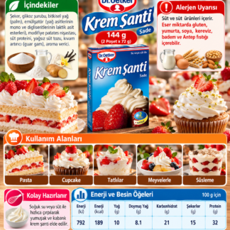 Droetker krem şanti 144 gram