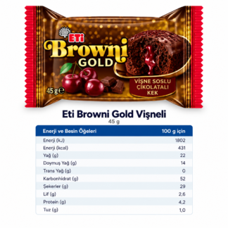 Eti browni gold vişneli 45 gram