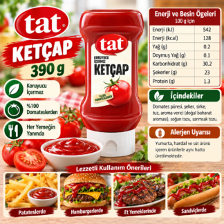 Ketçap tat marka 390 gram