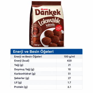 Ülker dankek lokmalık kakaolu 160 gram