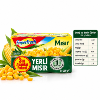 Mısır konservesi superfresh marka 200 gram