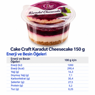 Tatlı kek craft karadut cheese cake 150