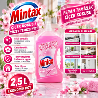 Yüzey temizyeyici 2.5 litre mintax marka