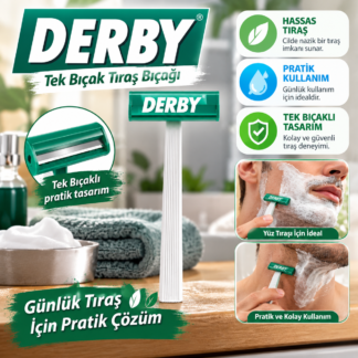 Derby tek bıçak tıraş bıçağı
